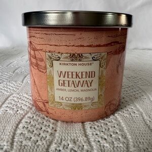 Kirkton House Weekend Getaway Amber Lemon Magnolia Scented 3-wick Spa Candle